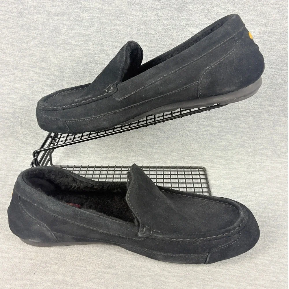 Samuel Hubbard Hubbard Dreams Slipper Loafers Mens 12 Black Suede Wool Lined